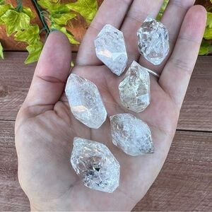6 Piece Herkimer Diamond Quartz Crystal Lot from Turtle Clan Ridge, Fonda, NY